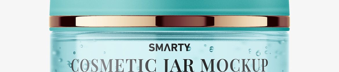 Gel cosmetic jar mockup Gel cosmetic jar mockup