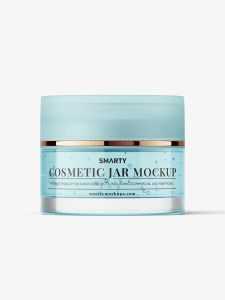 Gel cosmetic jar mockup