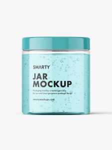 Gel jar mockup
