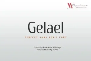 Gelael Sans Serif Font