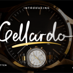 Gellardo Handwritten Typeface