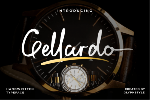 Gellardo Handwritten Typeface