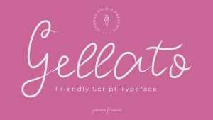 Gellato Script Font › Fontesk