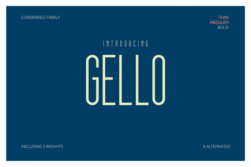 Gello Display Font