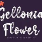 Gellonia Flower Script Font