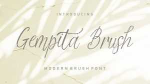 Gempita Brush Font › Fontesk