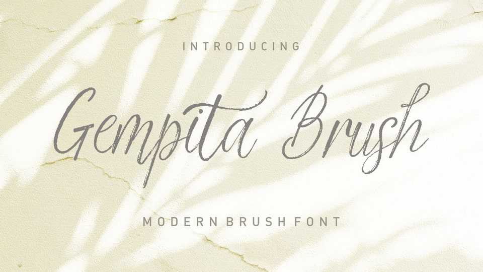 Gempita Brush Font › Fontesk