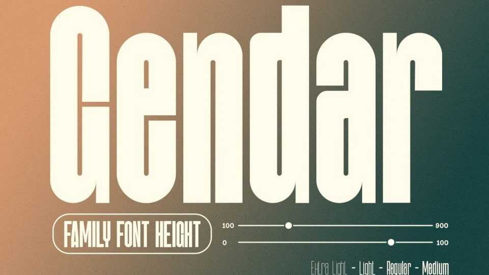 Gendar Font › Fontesk