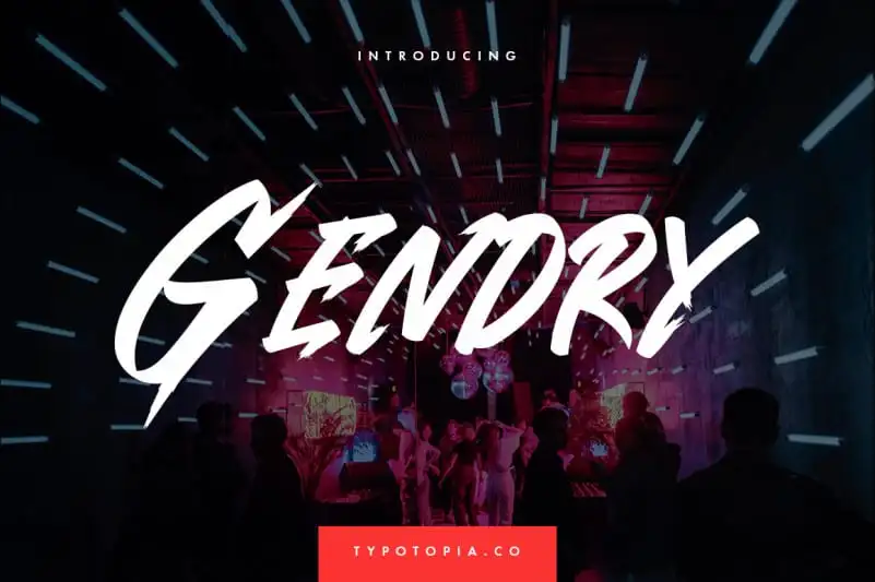 Gendry Brush Font