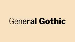 General Gothic Font Family › Fontesk