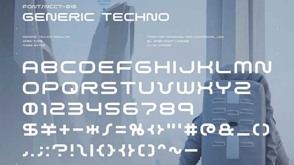 Generic Techno Font › Fontesk