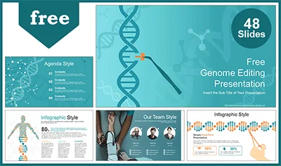 Genome Editing Medical PowerPoint Templates