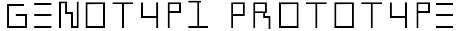 Genotypi Prototype Font