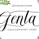 Genta Calligraphy Font