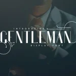 Gentleman Font + 10 Logos - Fonte Grátis Gentleman Font + 10 Logos