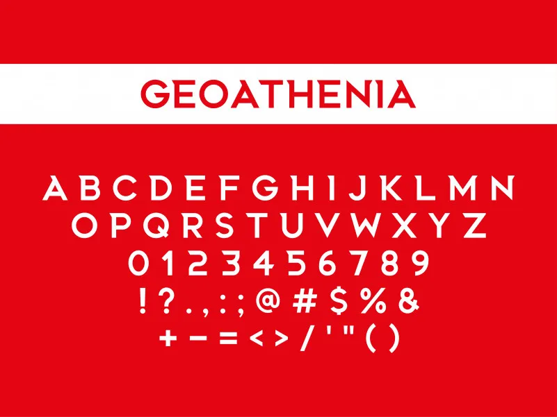 Geoathenia Font Family
