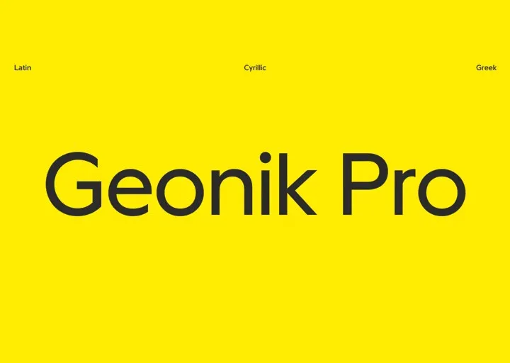 Geonik Pro Font