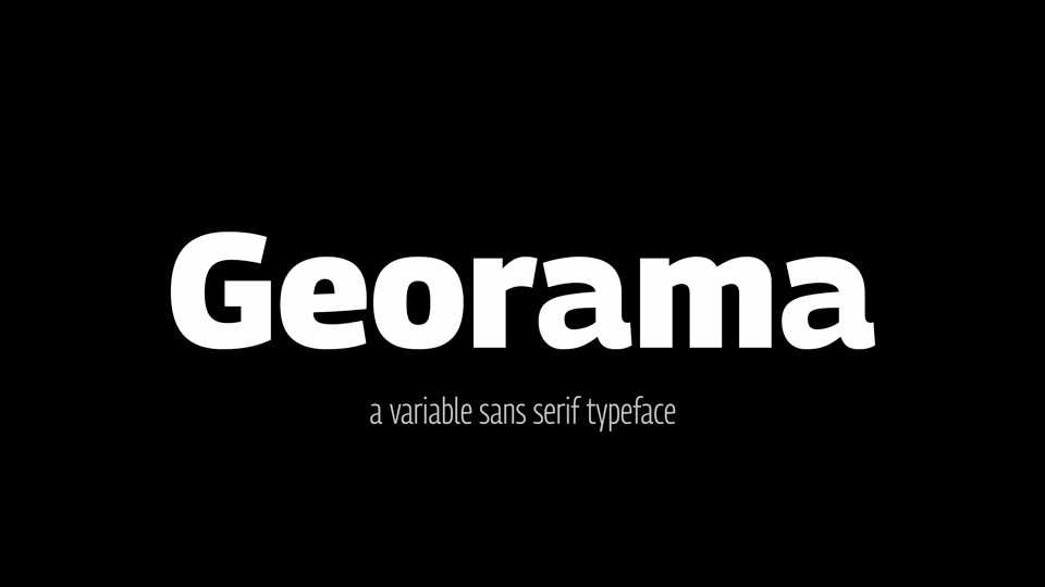 Georama Typeface › Fontesk