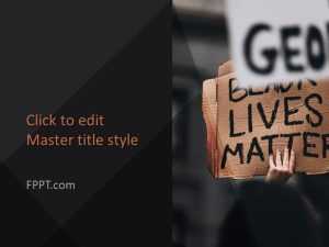 George Black Lives Matter PowerPoint Template