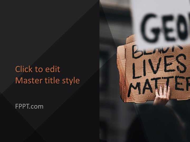 George Black Lives Matter PowerPoint Template