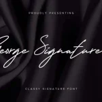 George Handwritten Font