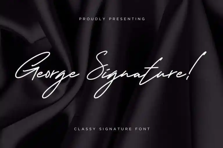 George Handwritten Font