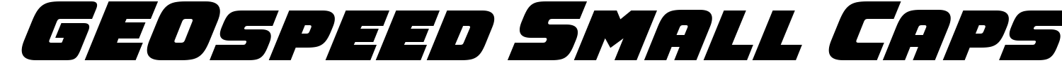 GEOspeed Small Caps Font