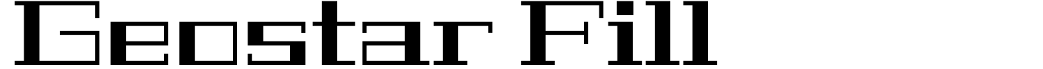 Geostar Fill Font