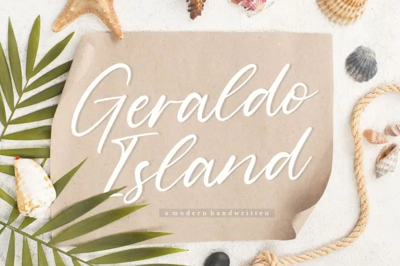 Geraldo Island Handwritten Font