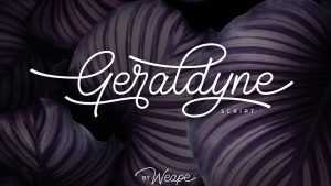 Geraldyne Script Font › Fontesk