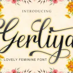 Gerliya Calligraphy Font