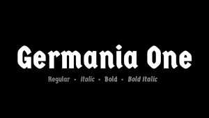 Germania One Font Family › Fontesk