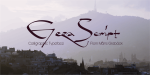 Geza Script Font