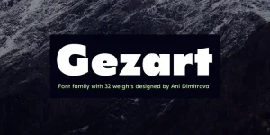 Gezart Sans Serif Font Demo