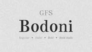 GFS Bodoni Font Family › Fontesk