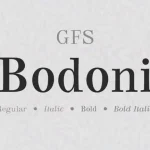 GFS Bodoni Serif Font - Fonte Grátis GFS Bodoni Serif Font