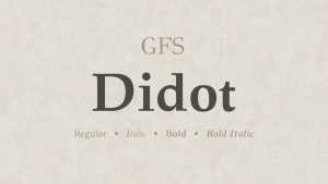 GFS Ddidot Font Family › Fontesk