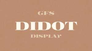 GFS Didot Display Font › Fontesk