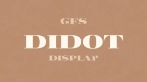 GFS Didot Serif Font