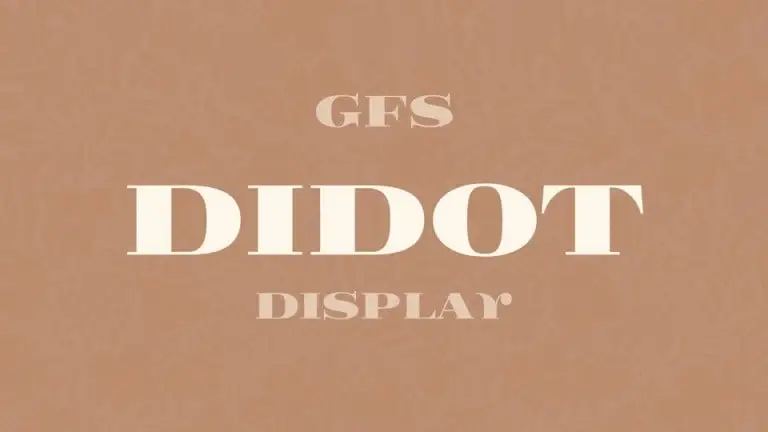 GFS Didot Serif Font