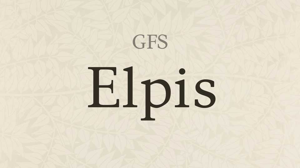GFS Elpis Font › Fontesk