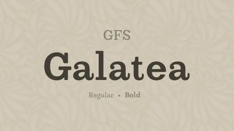 GFS Galatea Slab Serif Font