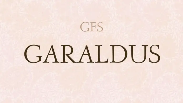 GFS Garaldus Serif Font