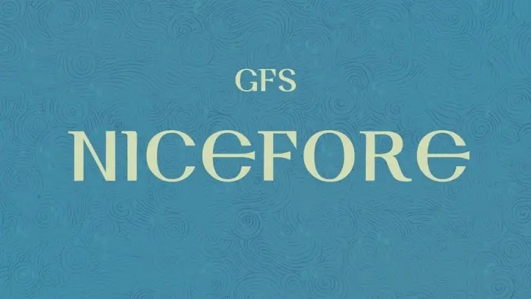GFS Nicefore Display Font