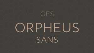 GFS Orpheus Sans Font › Fontesk
