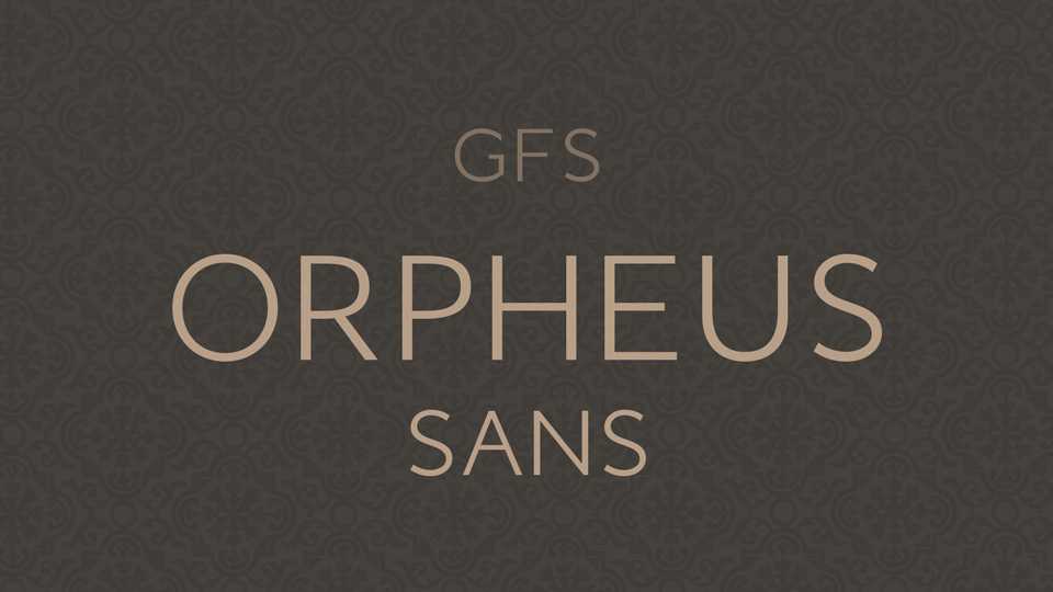 GFS Orpheus Sans Font › Fontesk