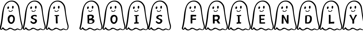 Ghost Bois Friendly Font - 1001 Free Fonts