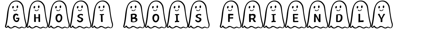 Ghost Bois Friendly Font - 1001 Free Fonts
