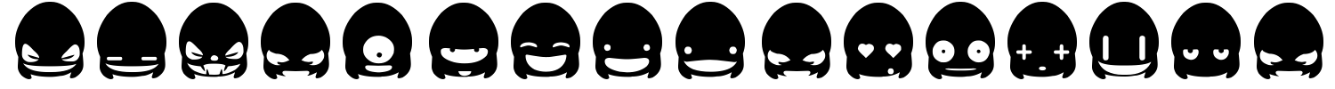 Ghost Punk Smileys Font