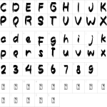 Ghost Smoke Font - Fonte Grátis Mapa de caracteres da fonte Ghost Smoke Font